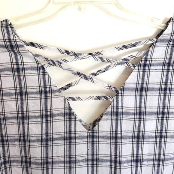 SUZANNE BETRO Sleeveless Tunic Blouse Plaid Tank Top Women’s Plus Size 4X NWT - Picture 2 of 16